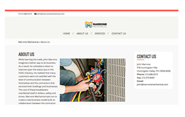 marrone-mechanical-website-design-featured