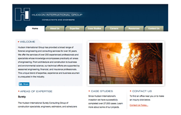 Donnelly Creative Services - Hudson Engineers Website Design