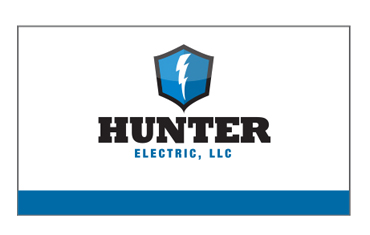 Donnelly Creative Services - Hunter Electric Business Card Design