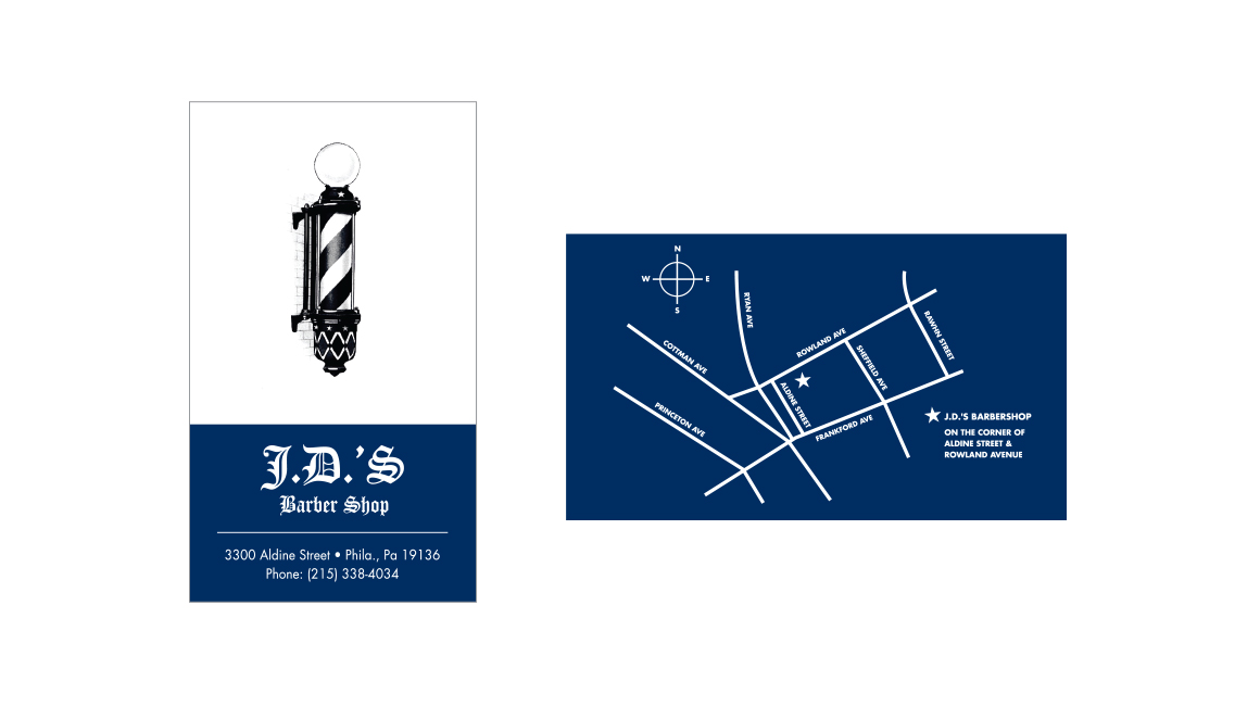 Donnelly Creative Services - JDS Barber Shop Business Card Design