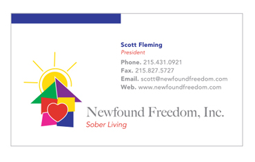 Donnelly Creative Services - Newfound Freedom Business Card Design