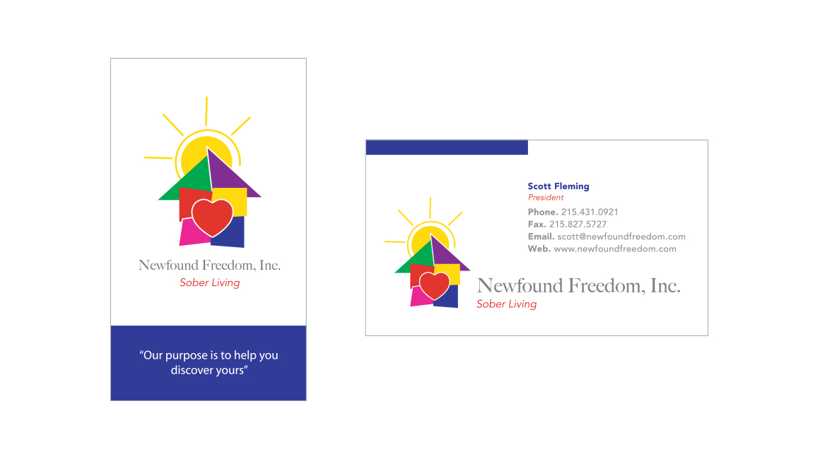 Donnelly Creative Services - Newfound Freedom Business Card Design