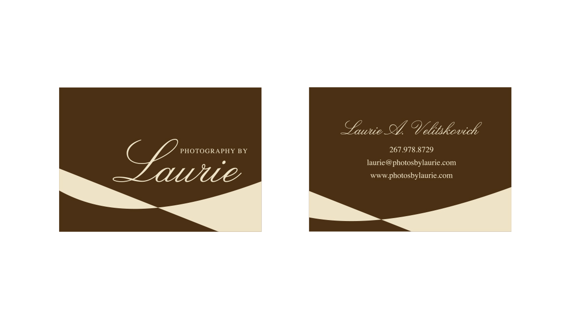 Donnelly Creative Services - Photos By Laurie Business Card Design