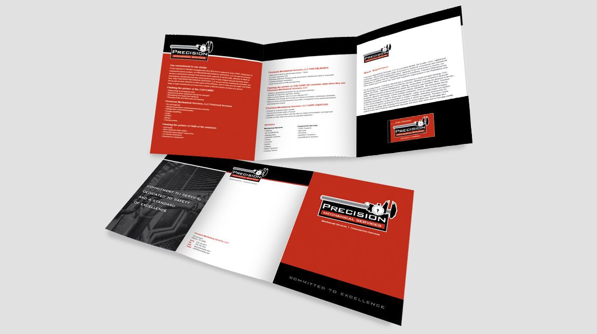 Donnelly Creative Services - Precision Mechanical Services Brochure Design